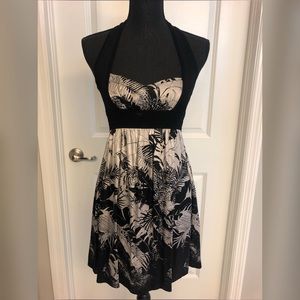 Bebe halter top backless dress